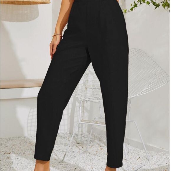 Zip Side Solid Tailored Pants (New in Package) - Picture 3 of 4